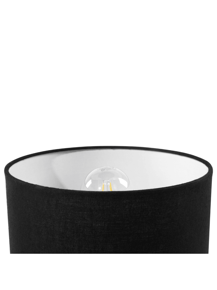 Beliani 2er-Set Tischleuchten TOBOL in Schwarz/Heller Holzfarbton günstig kaufen onesize