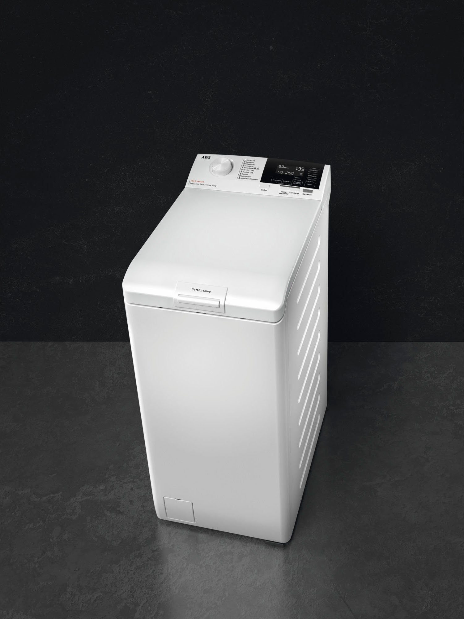 AEG Waschmaschine Toplader LTR6C360TL 913143648, 6 kg, 1300 U/min, ProSense® Mengenautomatik​ - spart bis 40% Zeit, Wasser und Energie