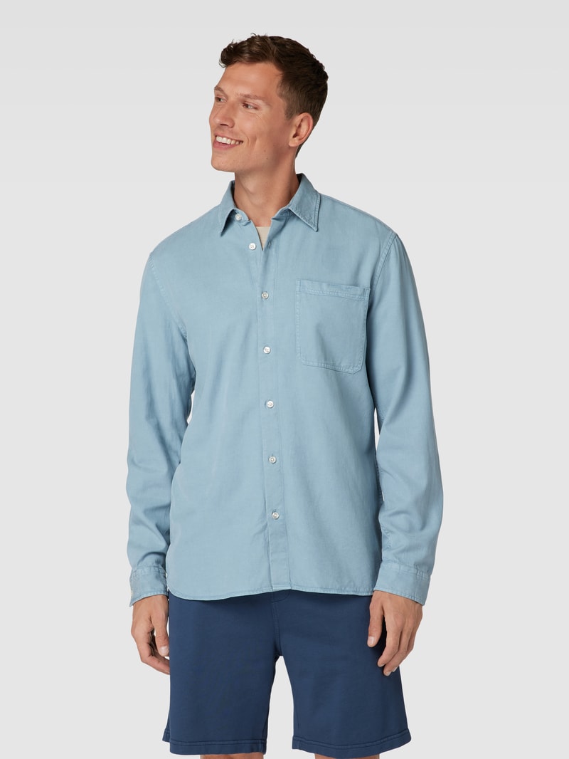 Freizeithemd im Denim-Look in rauchblau
