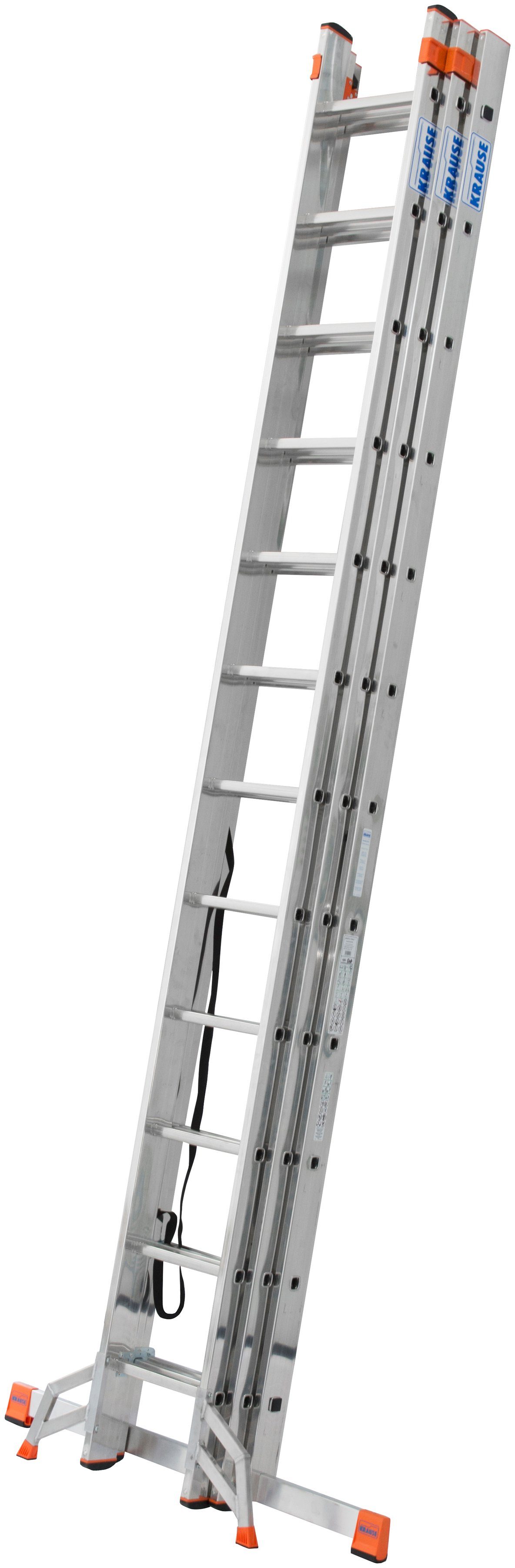 KRAUSE Vielzweckleiter Tribilo, mit Leiternspitzen, 3x12 Sprossen
