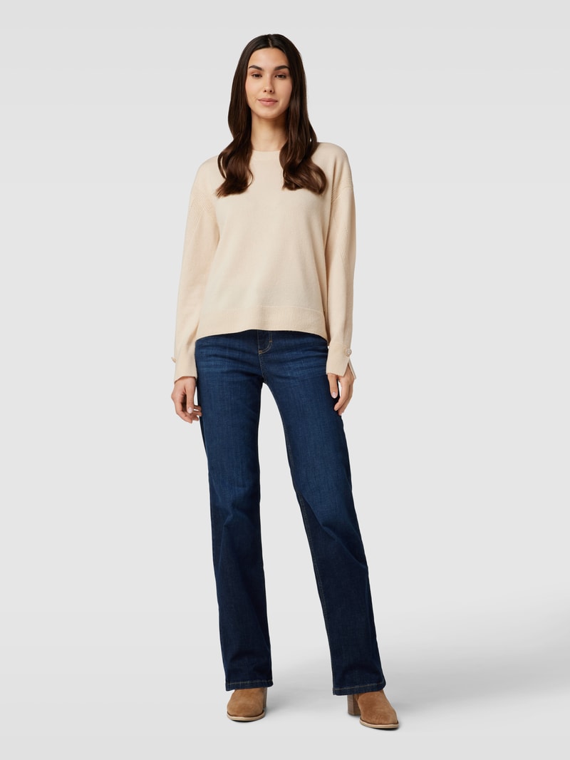 Jeans mit 5-Pocket-Design Modell 'LARA' in dunkelblau