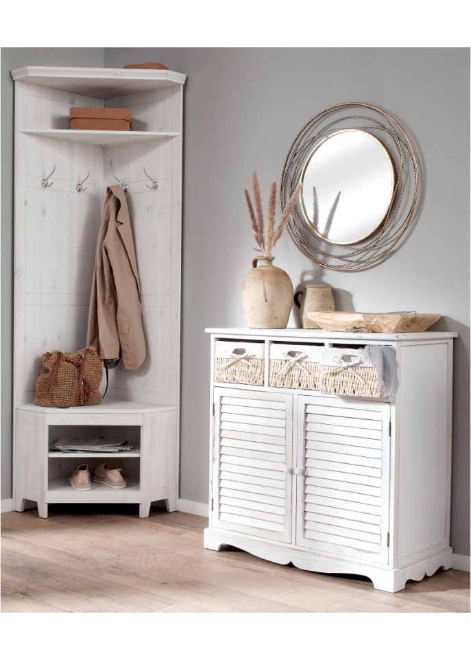 Garderoben-Eckschrank