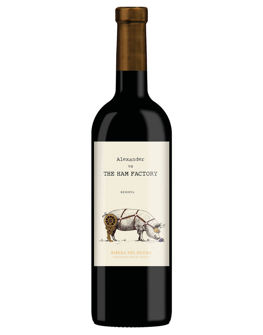 Ribera del Duero DO Reserva Alexander vs The Ham Factory 2015 Casa Rojo 0,75 ℓ