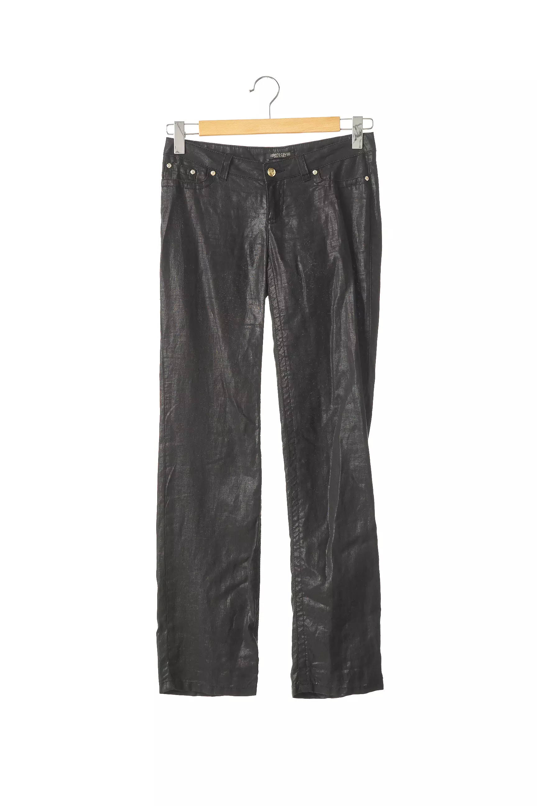 Roberto Cavalli Pantalons Droits Femme couleur noir