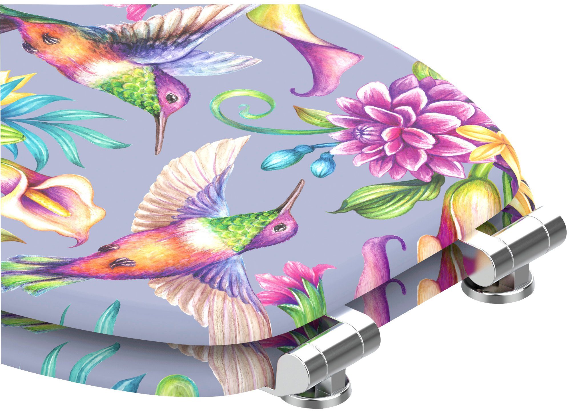 Sanilo WC-Sitz Kolibri, mit Absenkautomatik, BxL: 37,7 x 42,0 - 47,0 cm