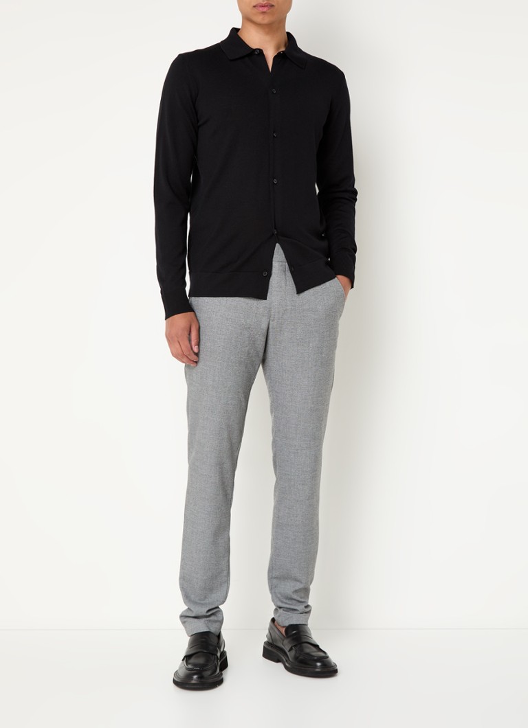 Pantaloni Strelson slim fit cu buzunare laterale