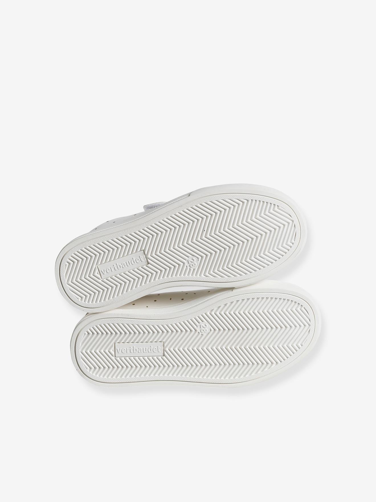 Vertbaudet Kinder Sneakers mit Gold-Details - weiß bedruckt