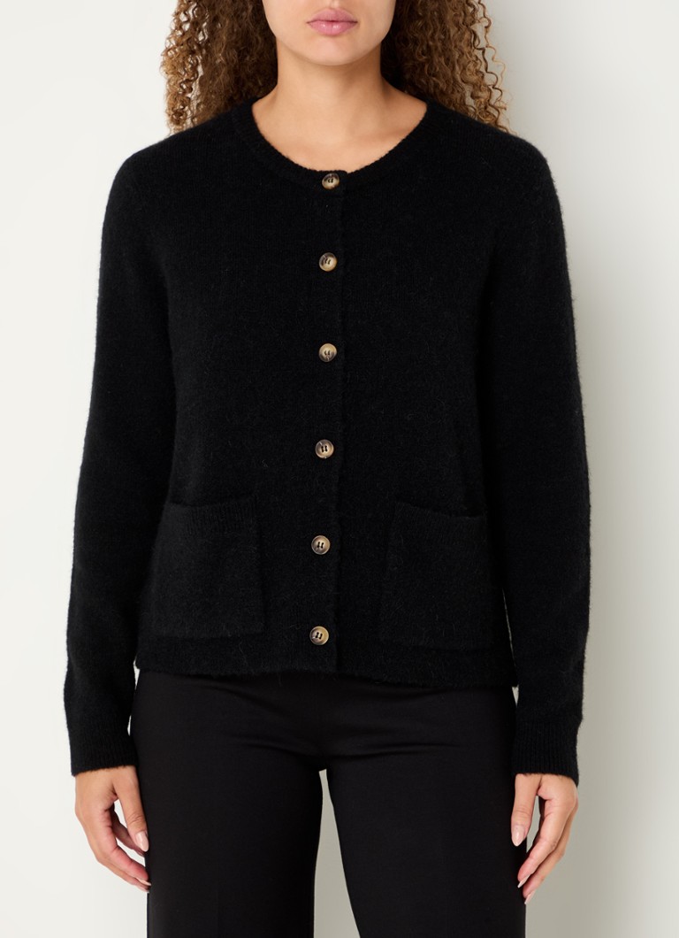 Vestă River Woods din tricot fin cu buzunare aplicate