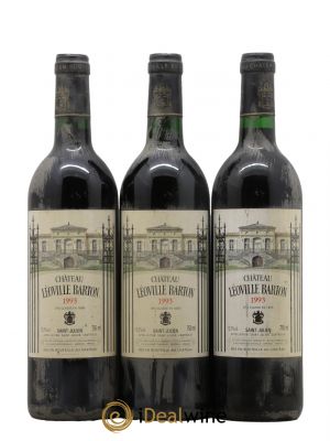 Château Léoville Barton 2ème Grand Cru Classé  1993 - Lot de 3 Bouteilles