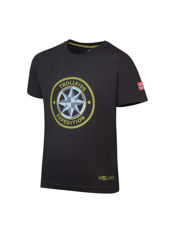 Trollkids Funktionsshirt Windrose in black günstig kaufen 116