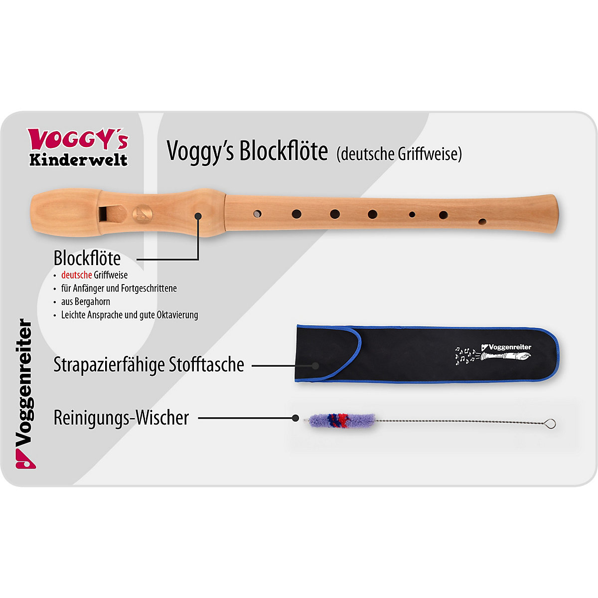 Voggy's Blockflöte (Ahorn, deutsche Griffweise)