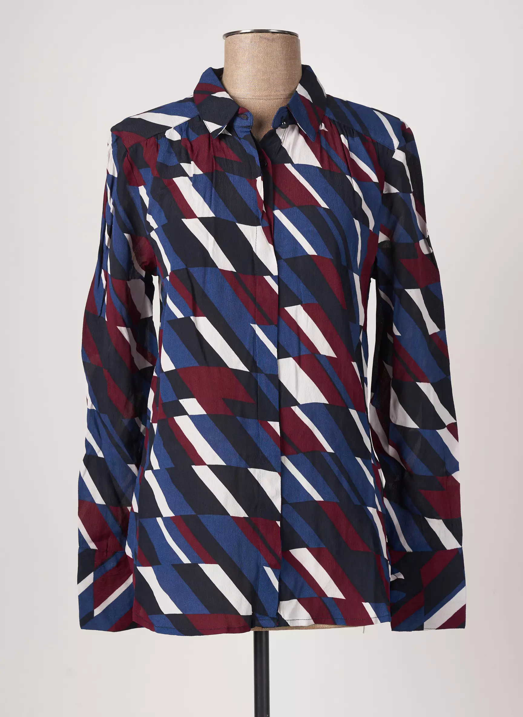 B Young Chemisiers Femme couleur bleu