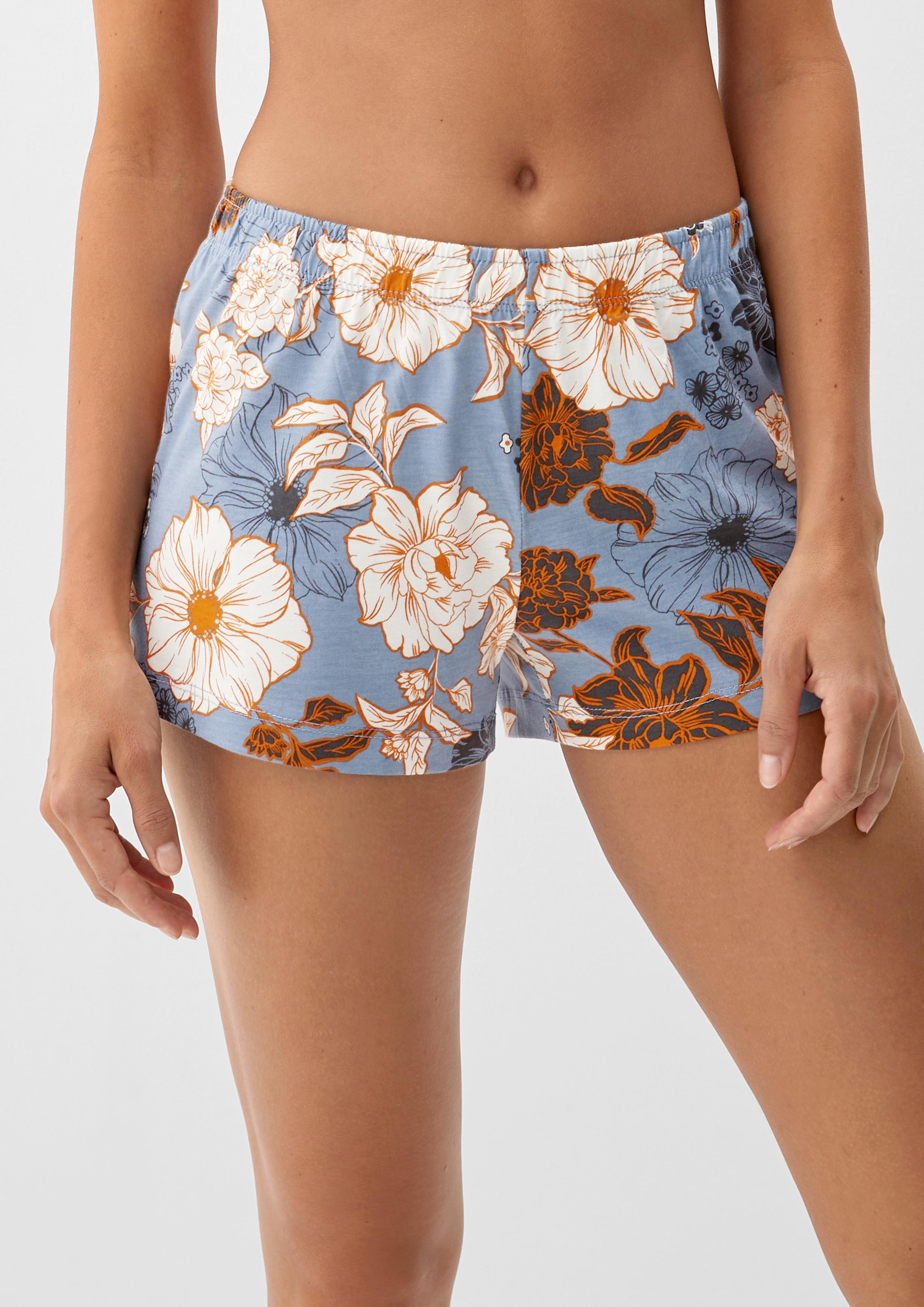 Kurzer Pyjama aus Viskosemix  6007412-56A1