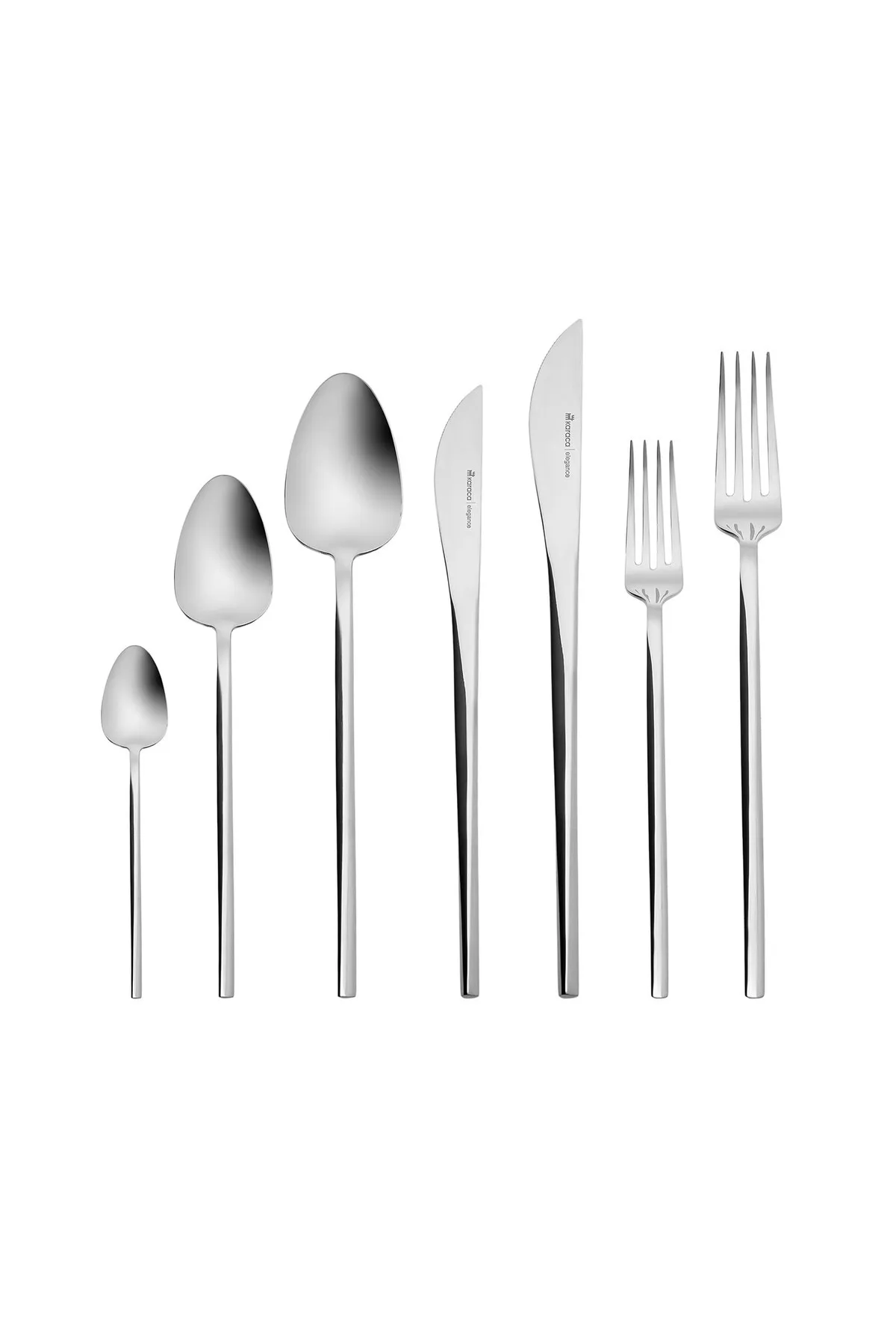 Karaca  Vibe Elegance 84-teiliges Besteckset für 12 Personen, Verpackt, Stahl