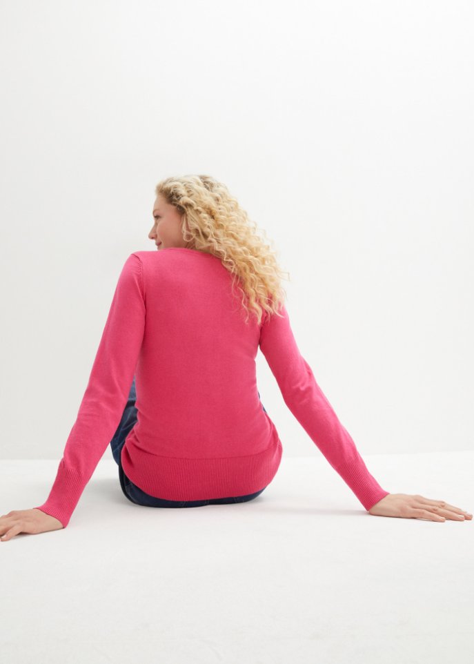 Basic Pullover mit recycelter Baumwolle