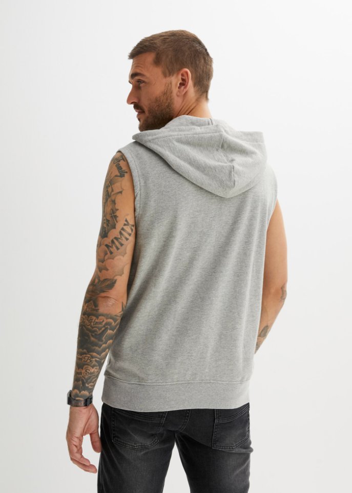 Sweatweste mit recyceltem Polyester