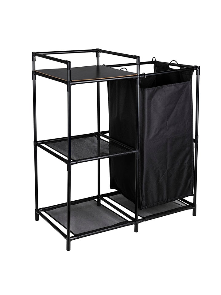 Nordheim Wäscheregal in Schwarz - (B)69 x (H)77 x (T)36,5 cm günstig kaufen onesize