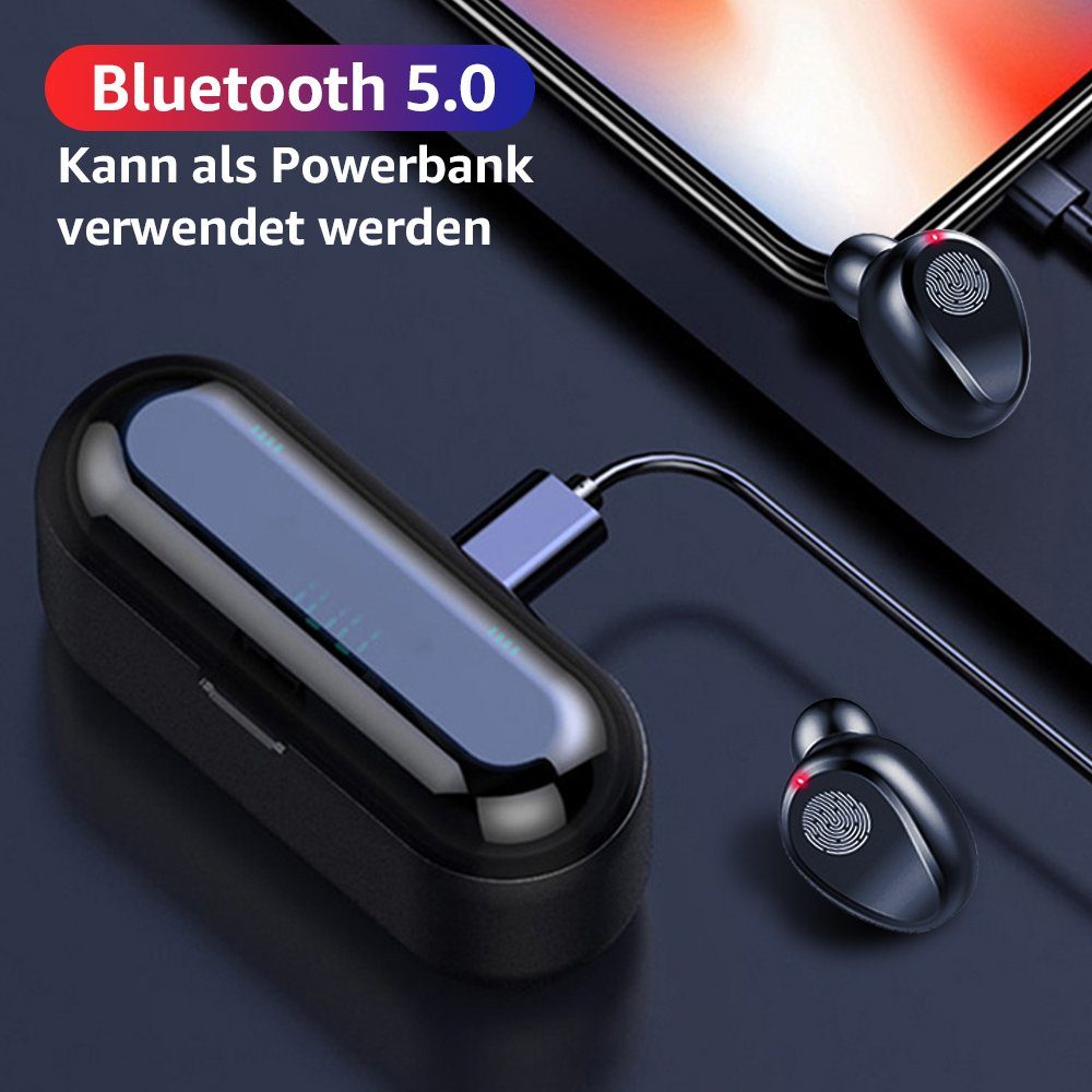 7Magic TWS In-Ear-Kopfhörer, True Wireless Bluetooth-Kopfhörer (Noise-Cancelling, Bluetooth, Wireless, für Android Iphone)