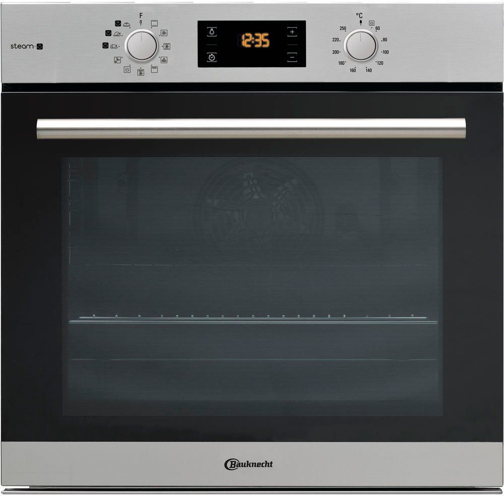 BAUKNECHT Backofen-Set BAKO Steam 2, mit 2-fach-Teleskopauszug, mit Dampffunktion