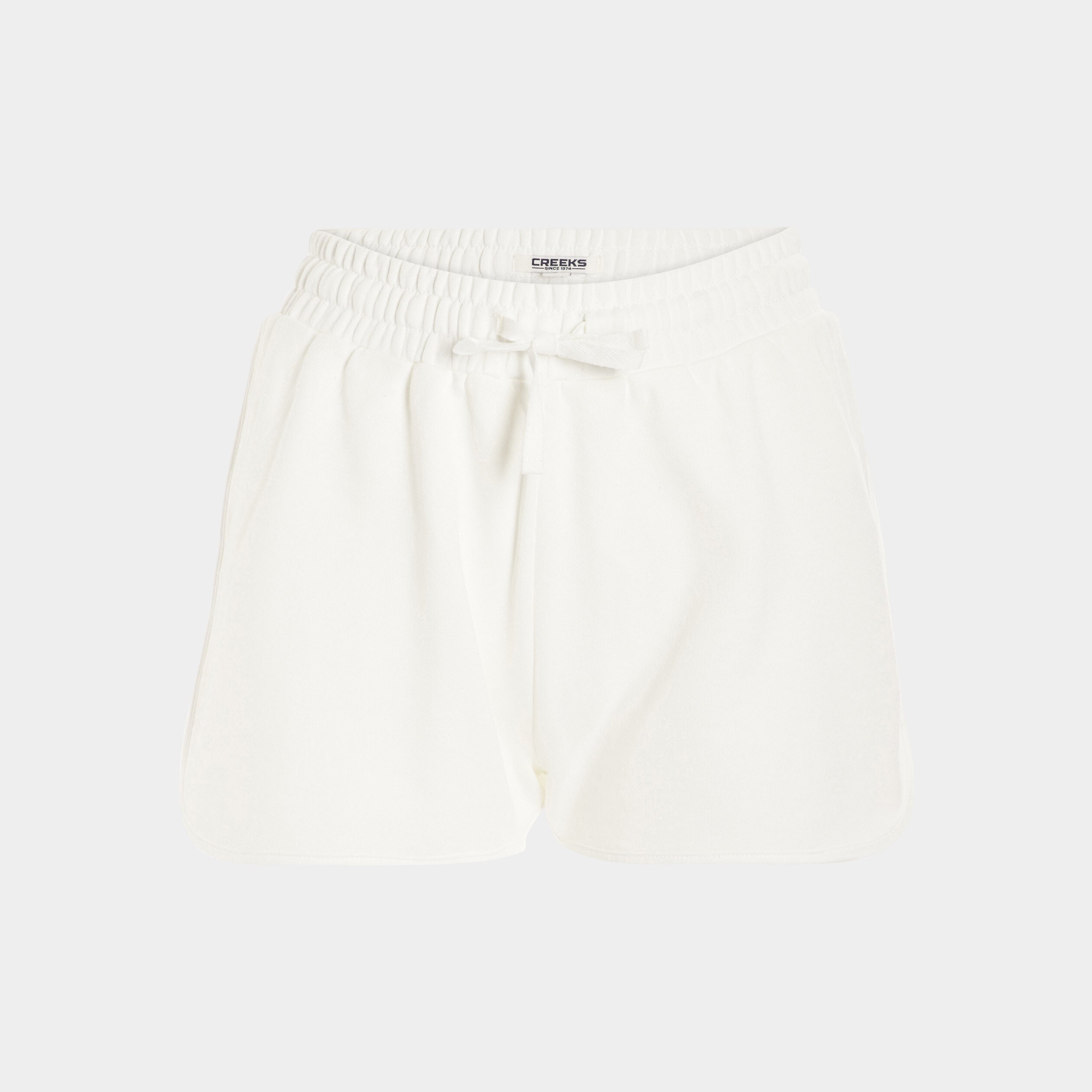 Jogging-Short droit taille élastiquée blanc femme | La Halle