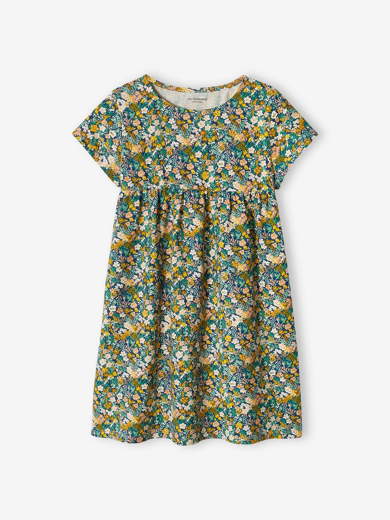 Ensemble robe + cardigan fille pêche