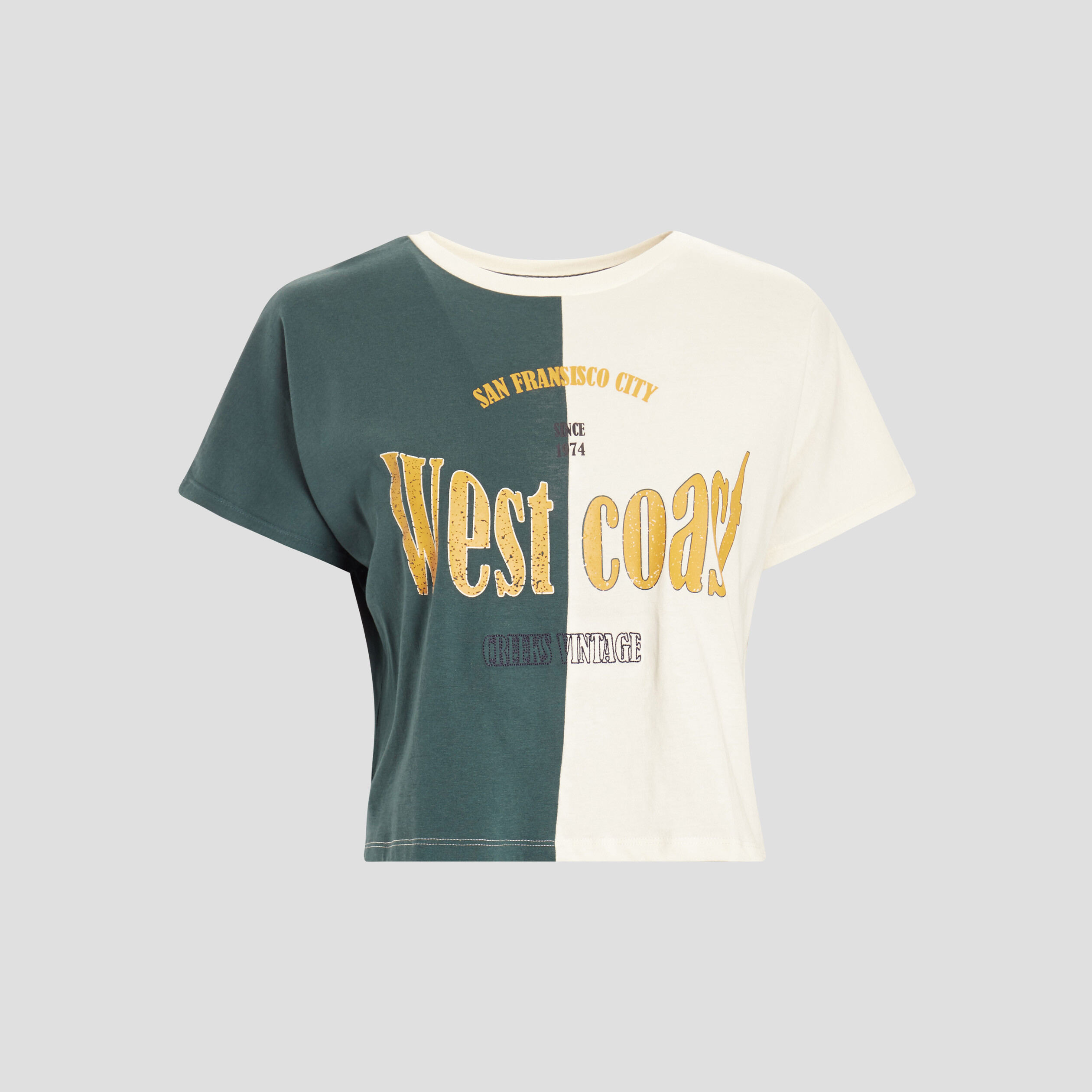 T-shirt manches courtes ivoire femme | La Halle