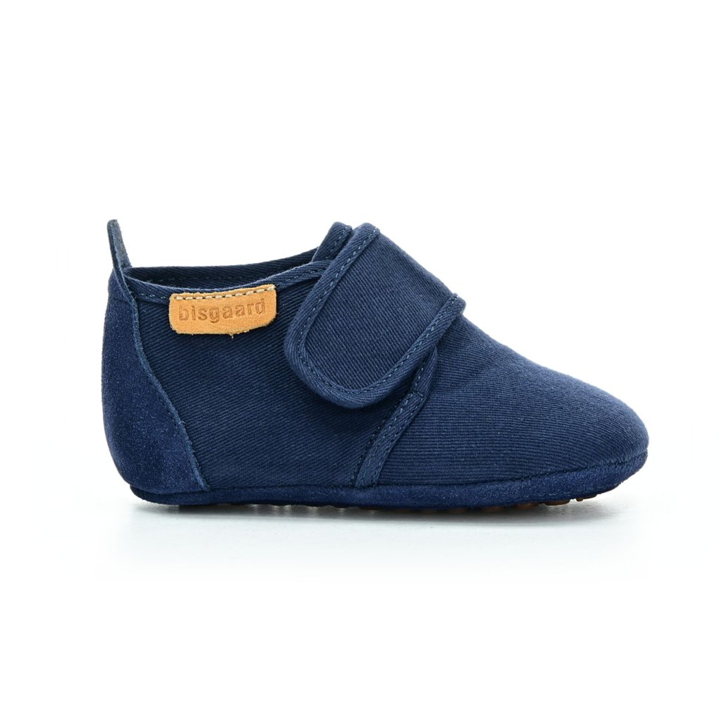 Bisgaard Baby Cotton Dark Blue Barfußschuhe