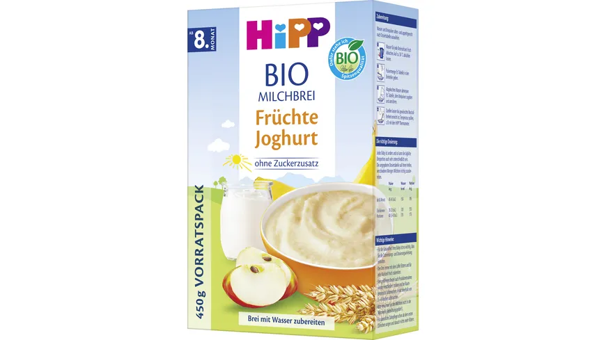 HiPP Bio-Milchbreie ohne Zuckerzusatz 450 g
