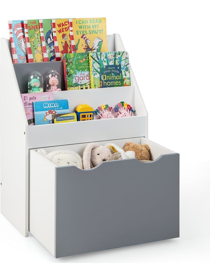COSTWAY Spielzeugregal in Grau günstig kaufen 28 cm