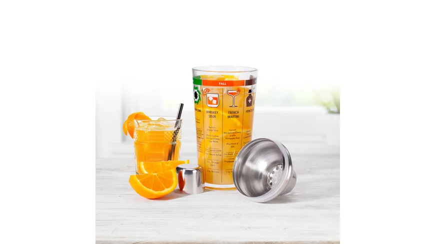 Kikkerland Four Seasons Cocktail Shaker