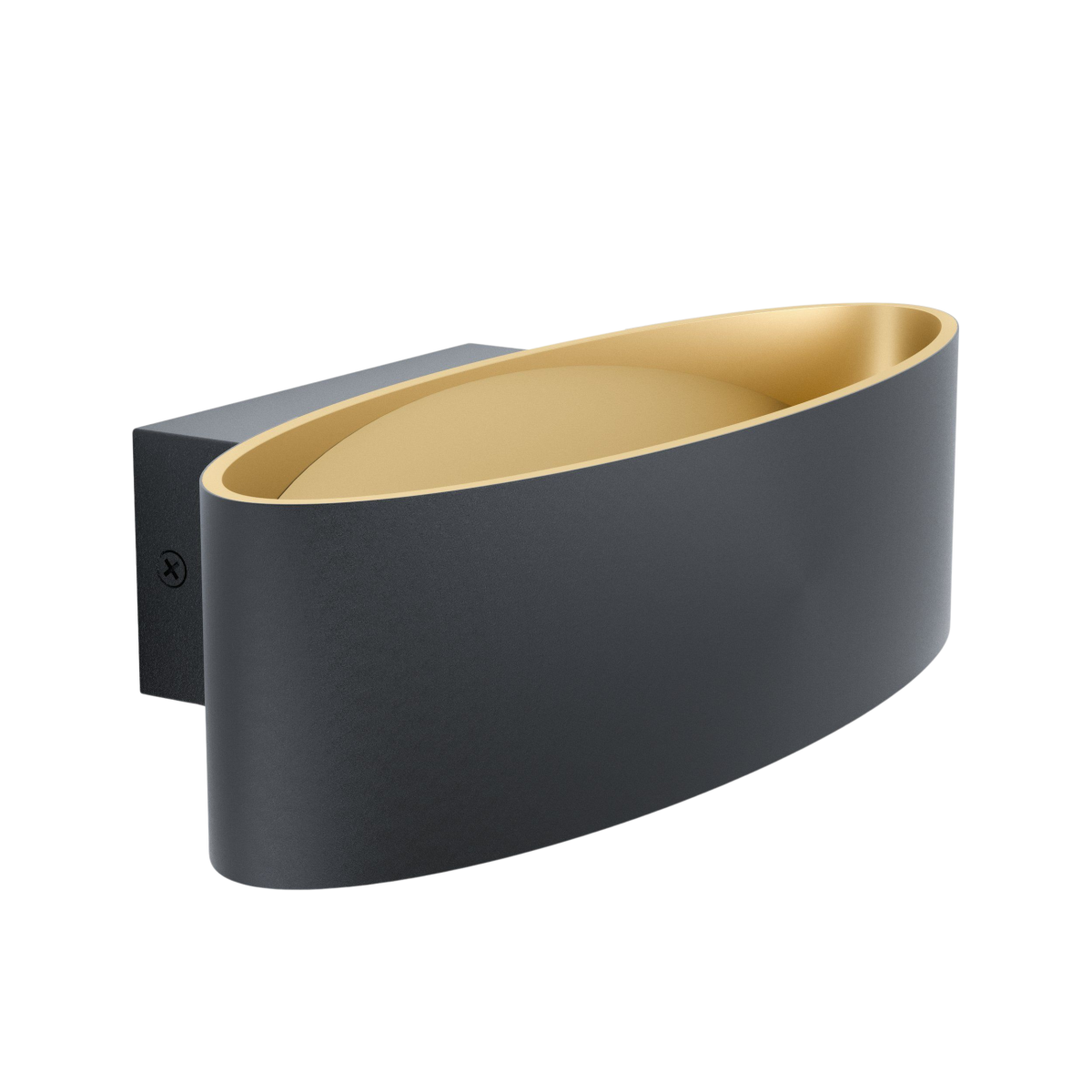 EGLO LED Wandlampe Maccacari Schwarz Gold