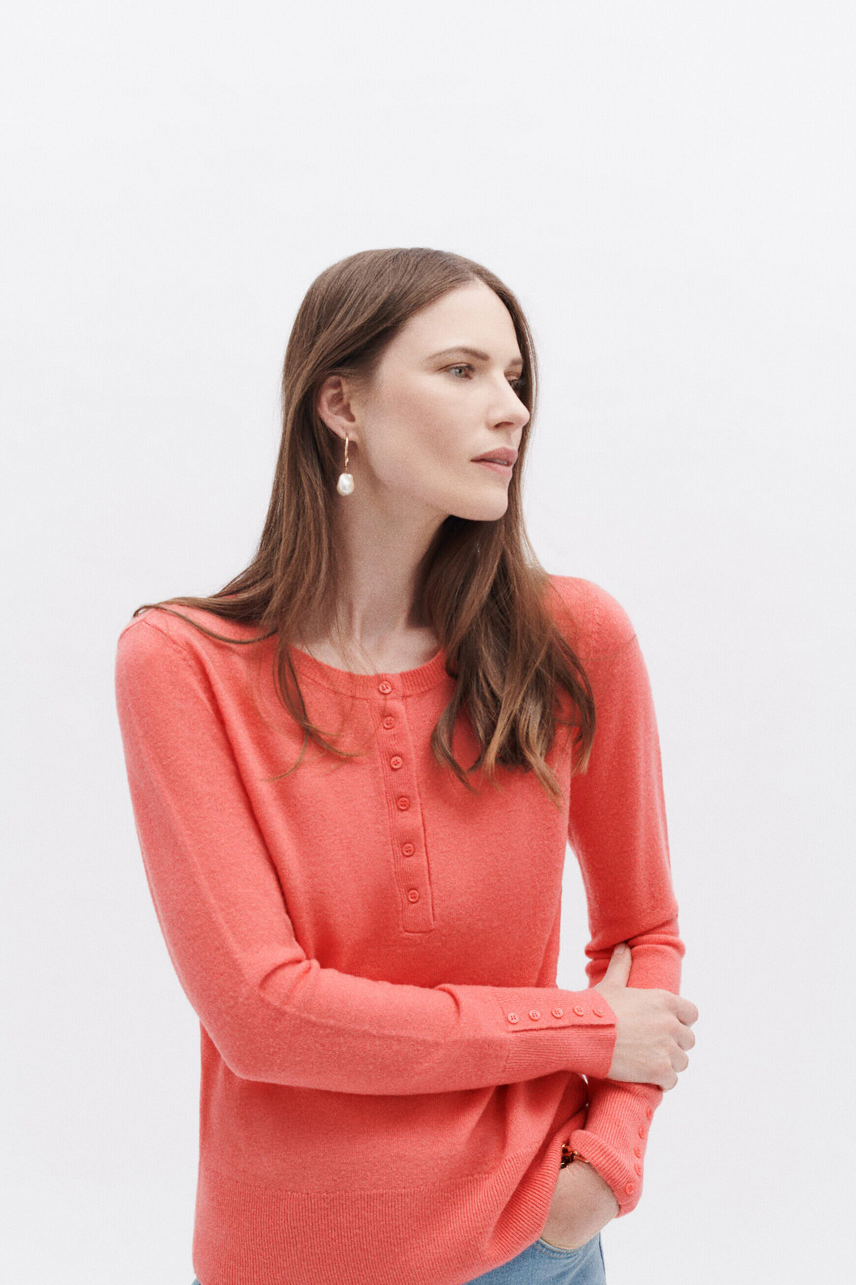Pull maoni rose femme