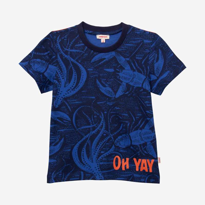 T-shirt garçon camo marin bleu Catimini