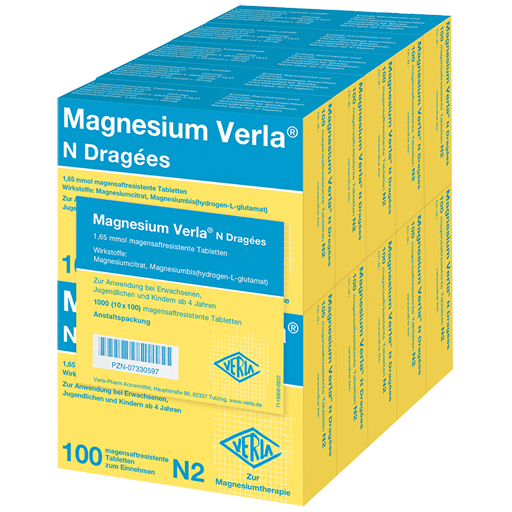 MAGNESIUM VERLA N Dragees  10X100 St  Tabletten, magensaftresistent