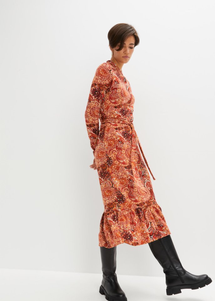 Shirtkleid mit Paisleydruck