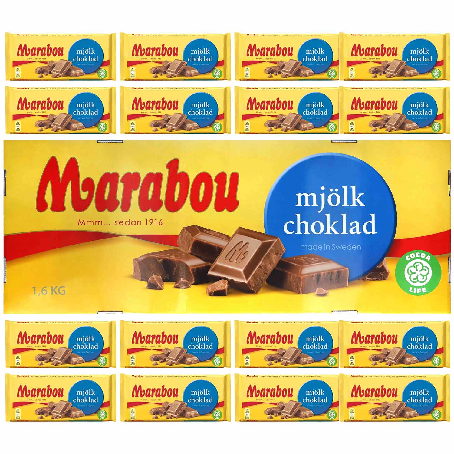 Marabou Mjölk Choklad 16x100g