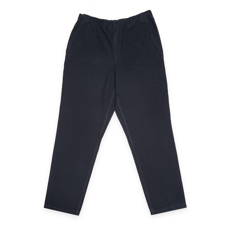 Norse Projects Ezra Relaxed Cotton Linen Trouser dark navy