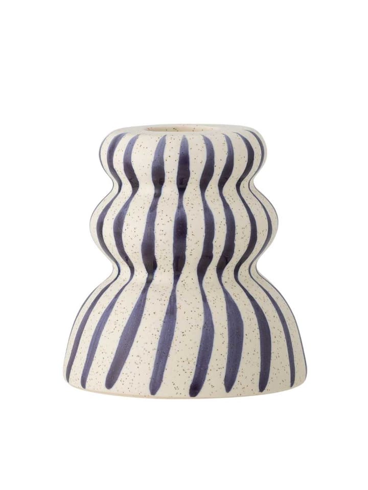 Bloomingville Kerzenhalter GABIN Natur Blau 8x8 cm günstig kaufen onesize