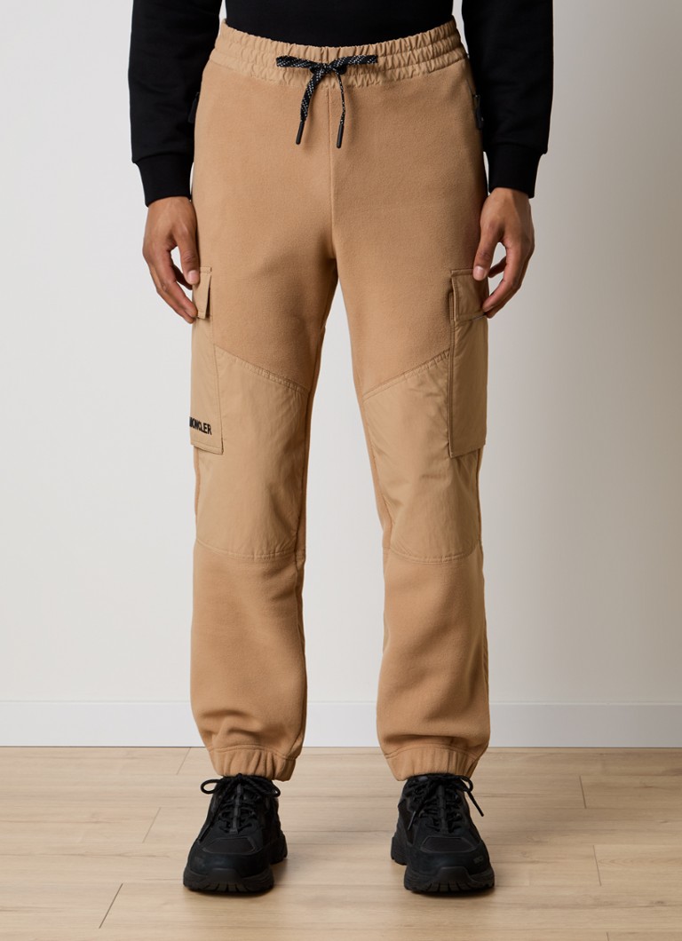 Pantaloni de trening Moncler cu croială dreaptă din țesătură terry
