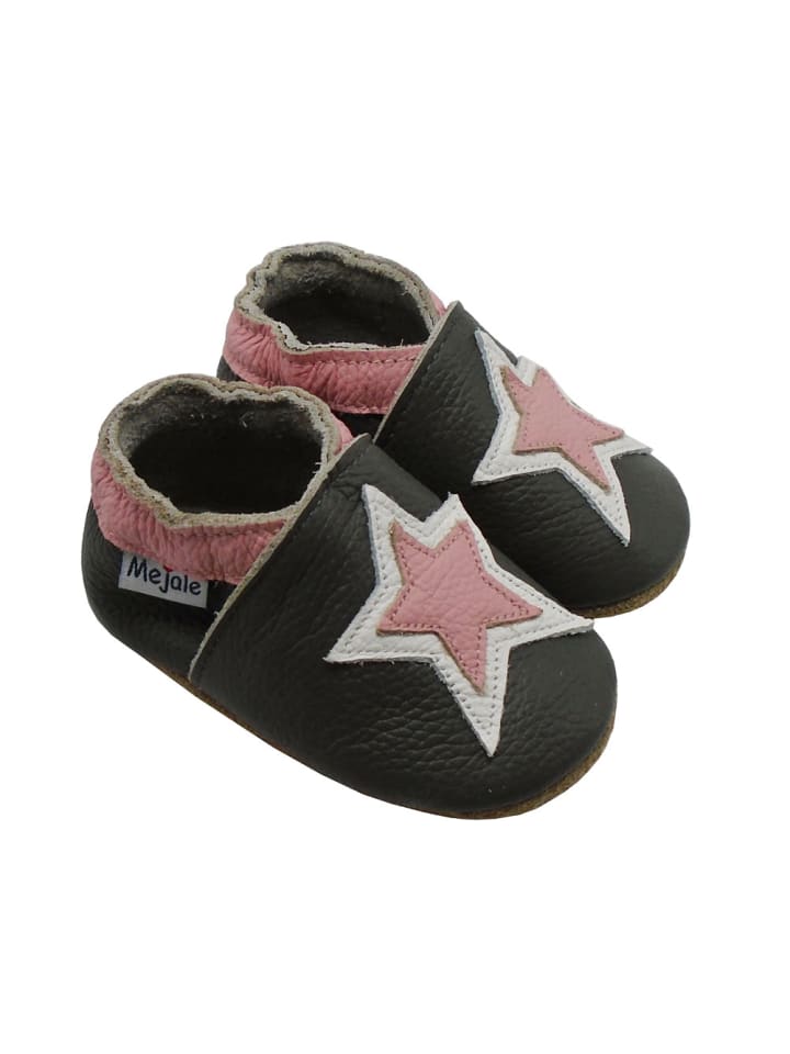 Yalion Baby Krabbelschuhe in Stern Schwarz günstig kaufen 25/26
