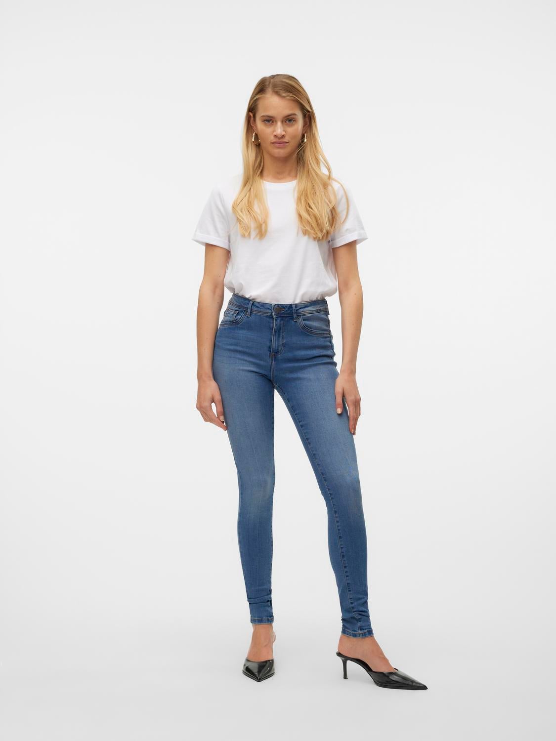VMTANYA Mid Rise Skinny Fit Jeans