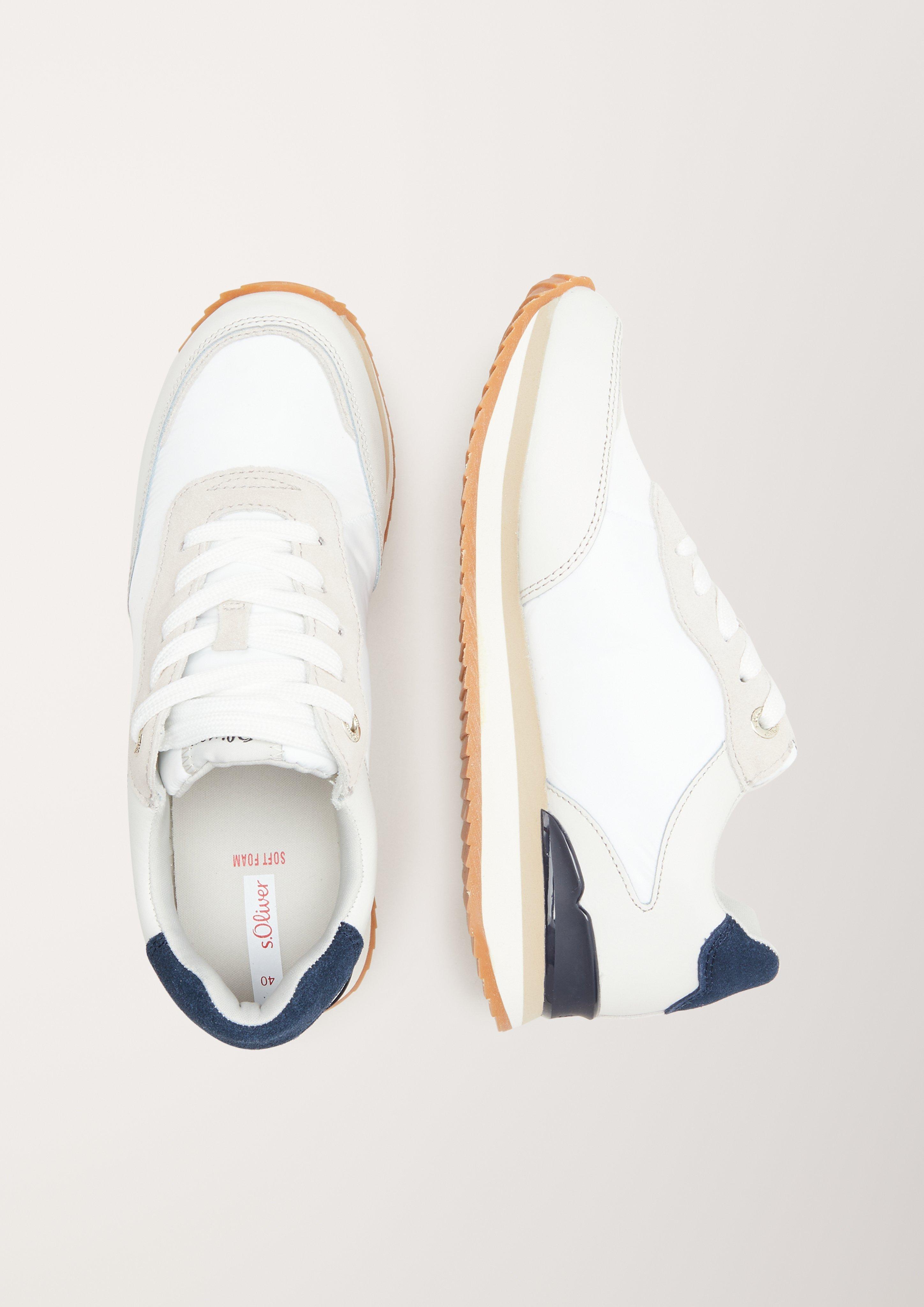 Sneaker aus Ledermix  6005162-110