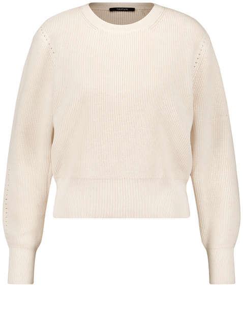 Pullover aus Baumwoll-Rippstrick