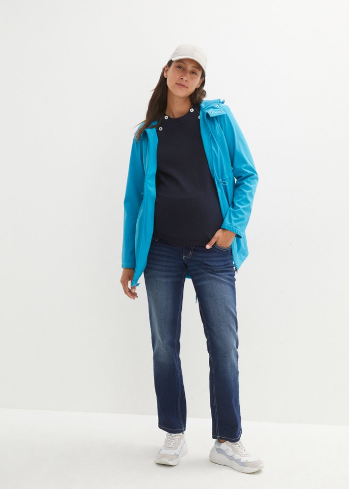 Softshell-Tragejacke / Umstandsjacke, weitenregulierbar