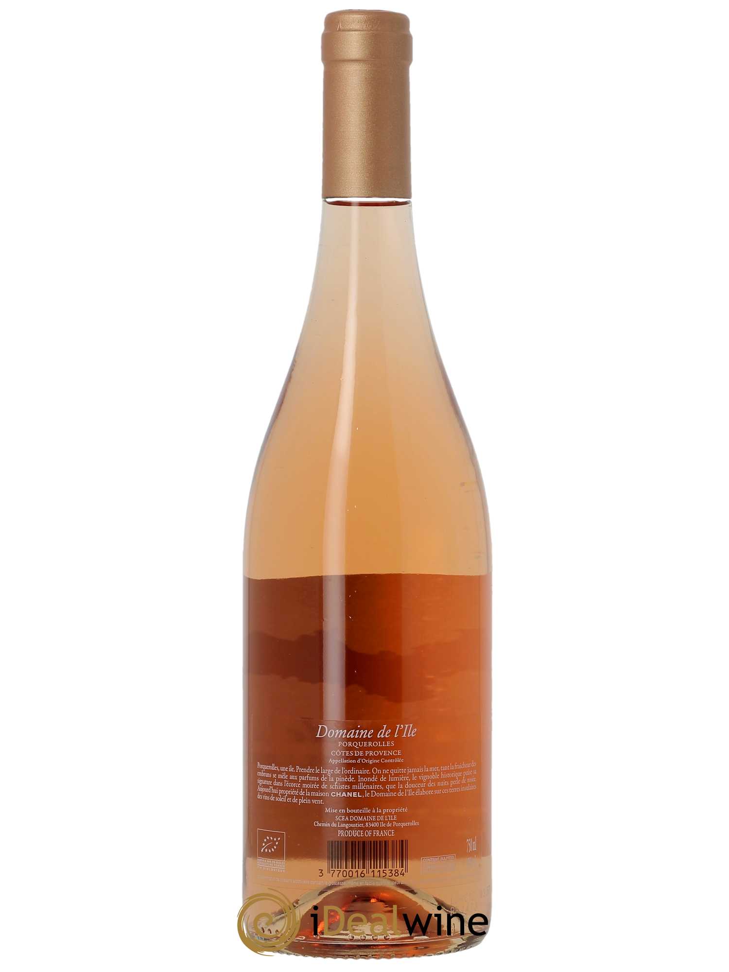 Côtes de Provence Domaine de l'Ile  2022 - Lot de 1 Bouteille