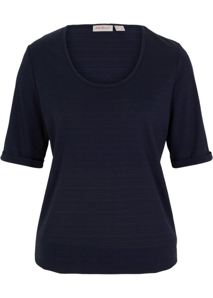 Shirt aus Strukturjersey
