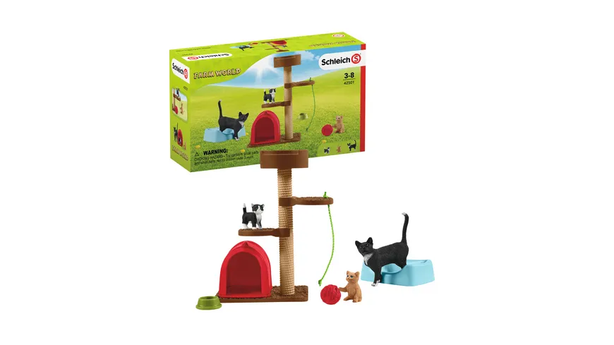 Schleich 42501 - Spielspaß für niedliche Katzen
