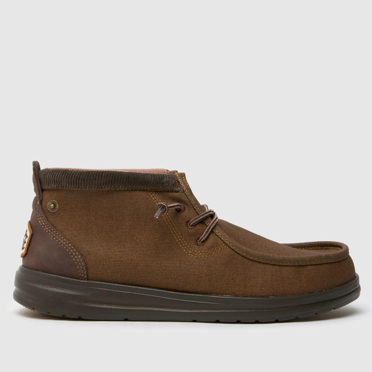 HEYDUDE – Wally Mid – Mörkbruna arbetsskor