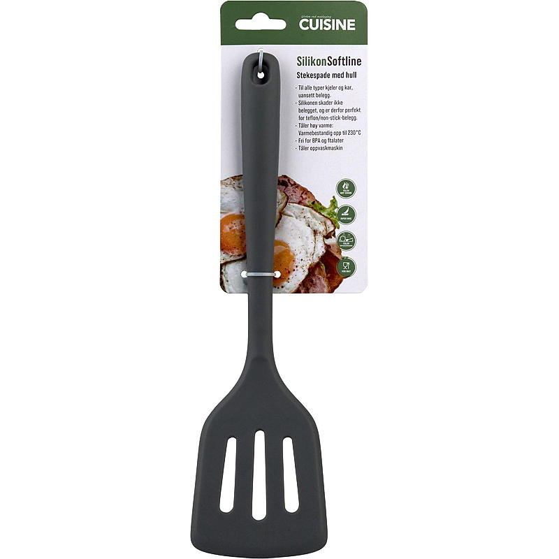 Cuisine Stekespade m/hull silikon sort Softline Cuisine
