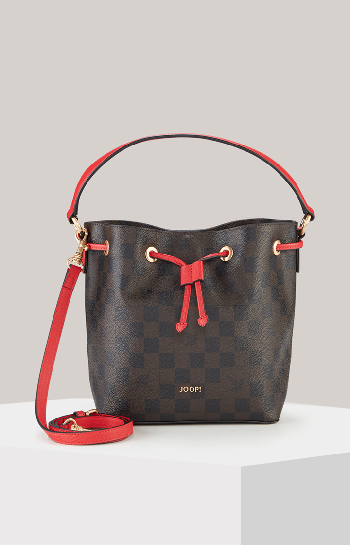Bucket-Bag Piazza Edition Franziska in Braun/Schwarz